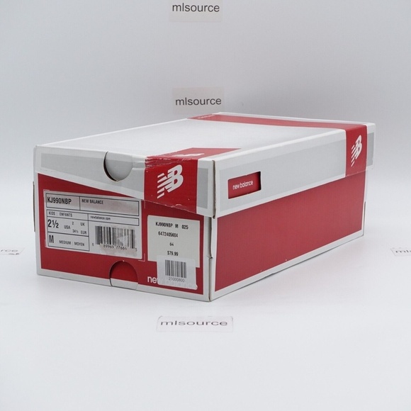 SLD NEW New Balance 990V4 Sneakers KJ990NBP Navy - Picture 7 of 7